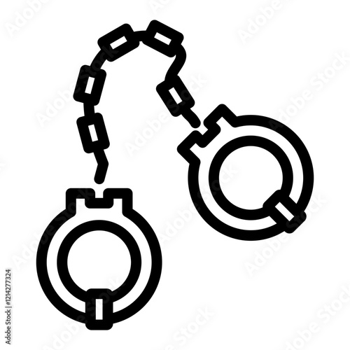 Handcuffs Vector Design Icon Style