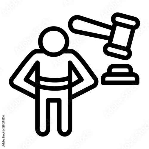 punishment Vector Design Icon Style