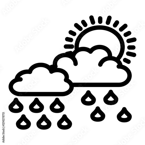 Drizzle Vector Design Icon Style