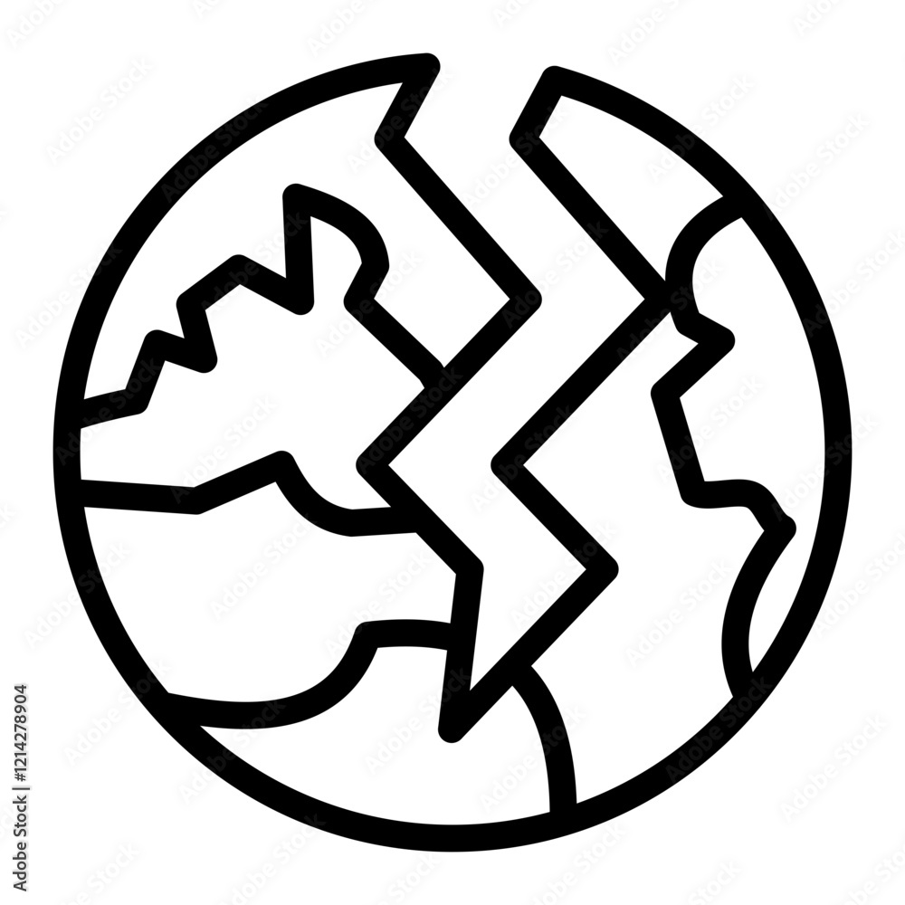 Earthquake Vector Design Icon Style Earthquake Vector Design Icon Style