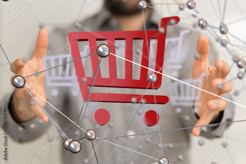 Shopping Cart Flat Design E...