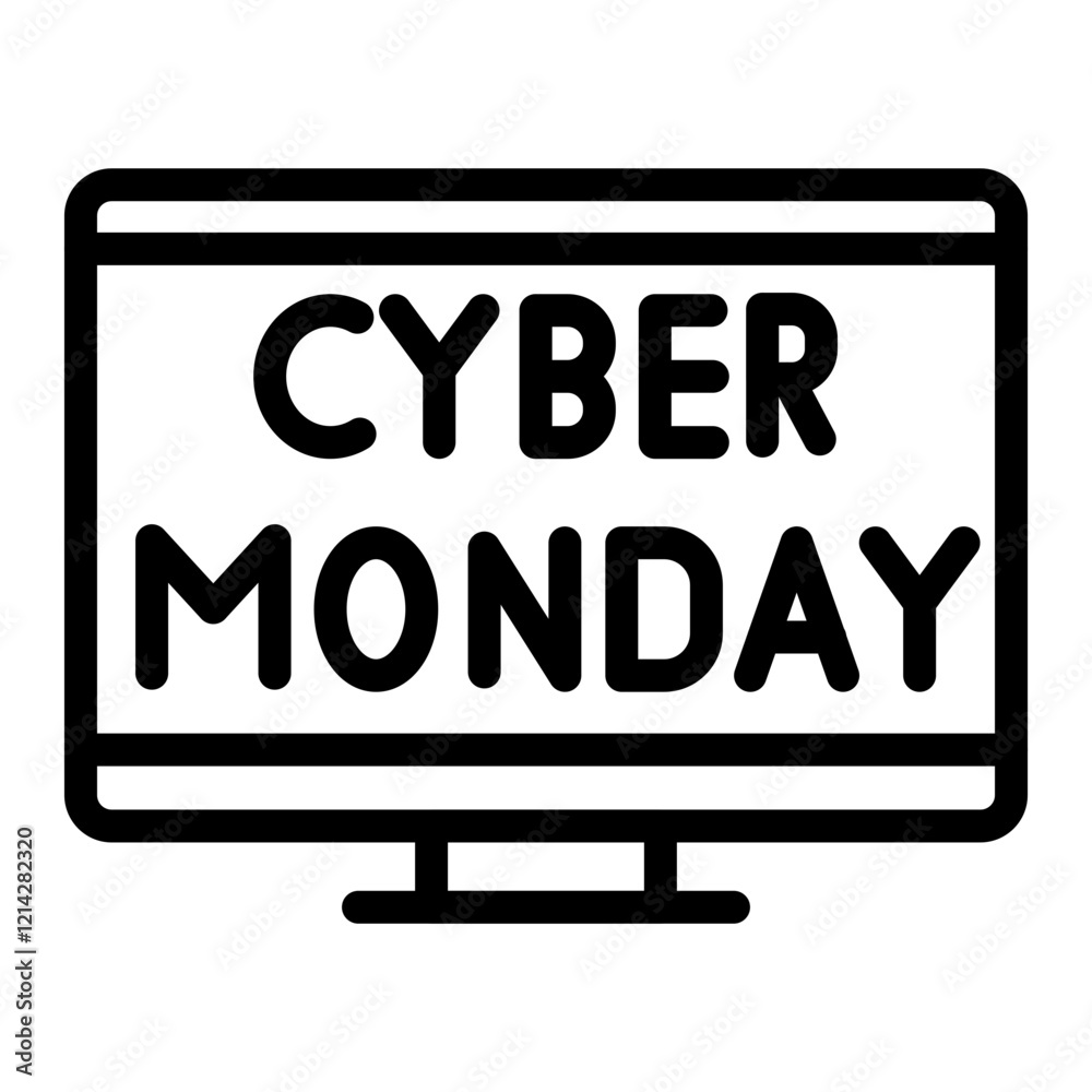 Cyber Monday Vector Design Icon Style Cyber Monday Vector Design Icon Style
