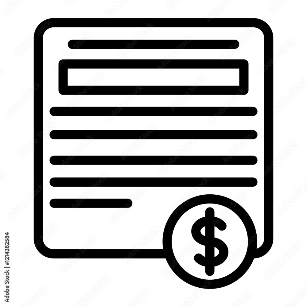 Receipt Vector Design Icon Style Receipt Vector Design Icon Style