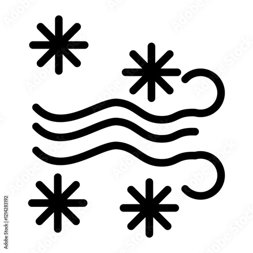Snowstorm Vector Design Icon Style