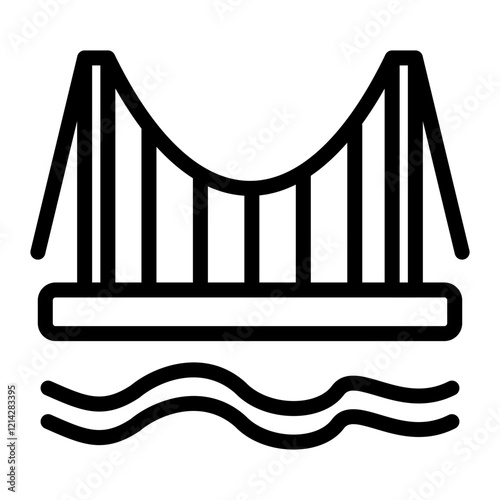Bridge Vector Design Icon Style