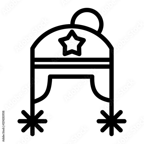 Earflaps Vector Design Icon Style