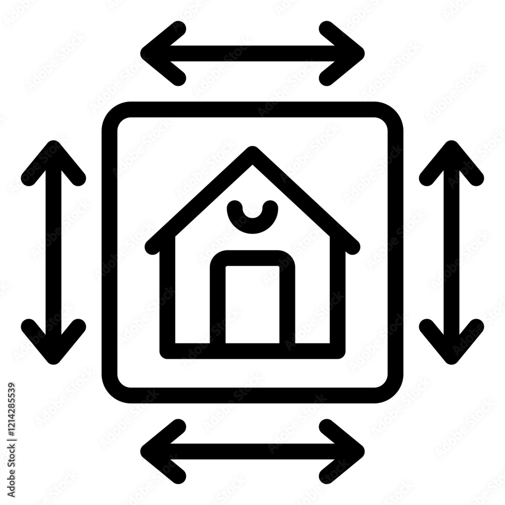 Square Foot Vector Design Icon Style Square Foot Vector Design Icon Style
