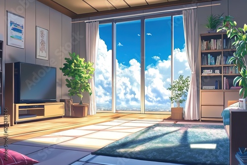 Interior of modern living room