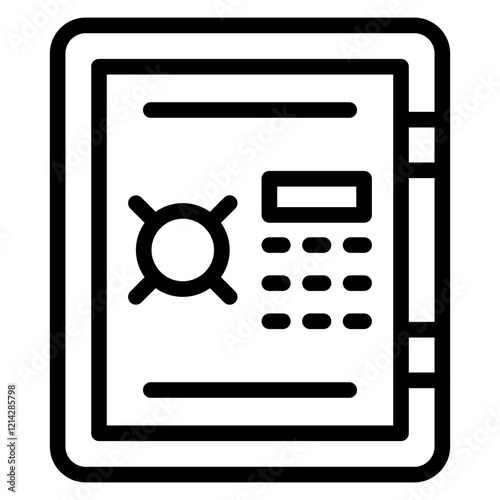 Vault Vector Design Icon Style