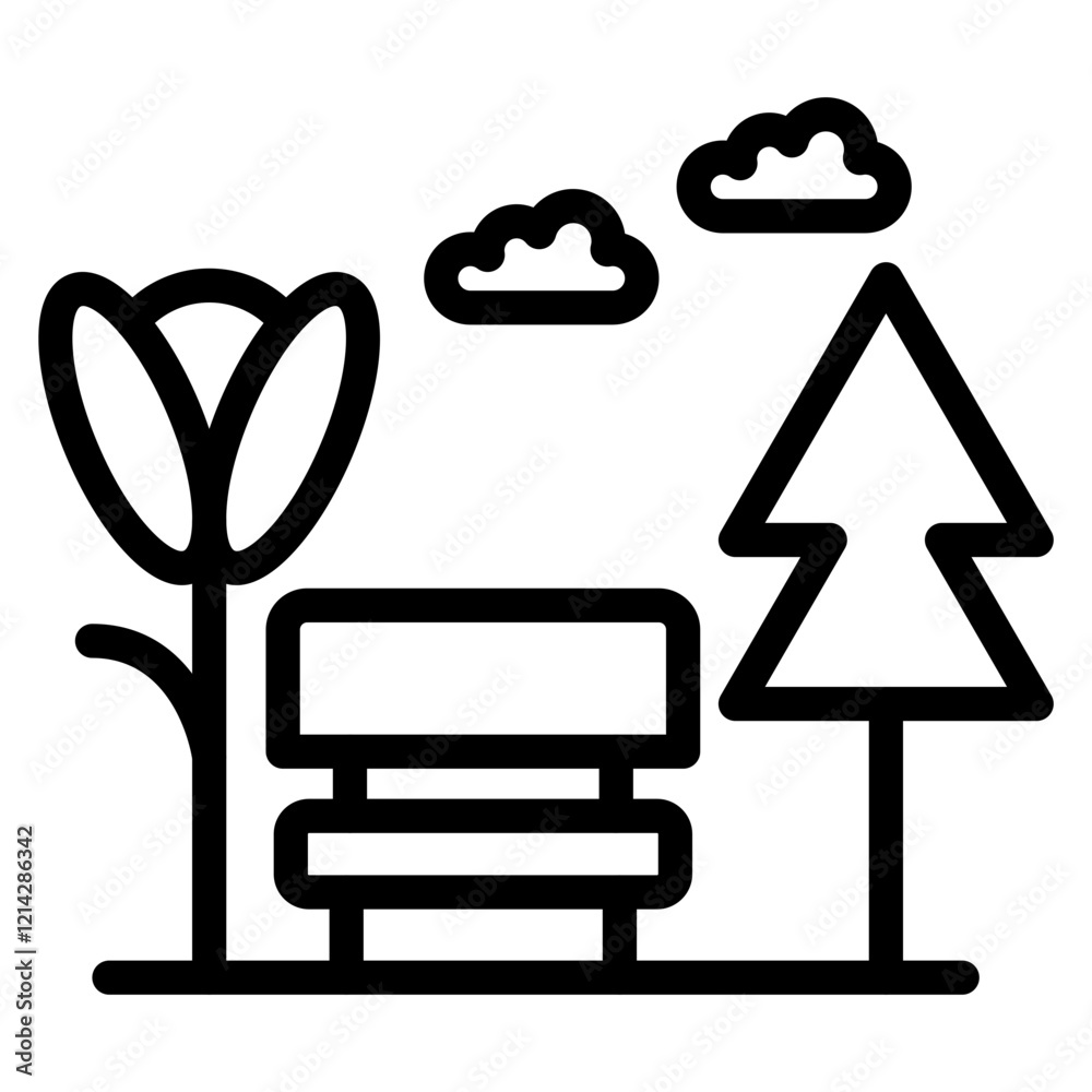 Park Vector Design Icon Style Park Vector Design Icon Style