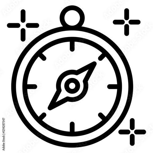 Compass Vector Design Icon Style