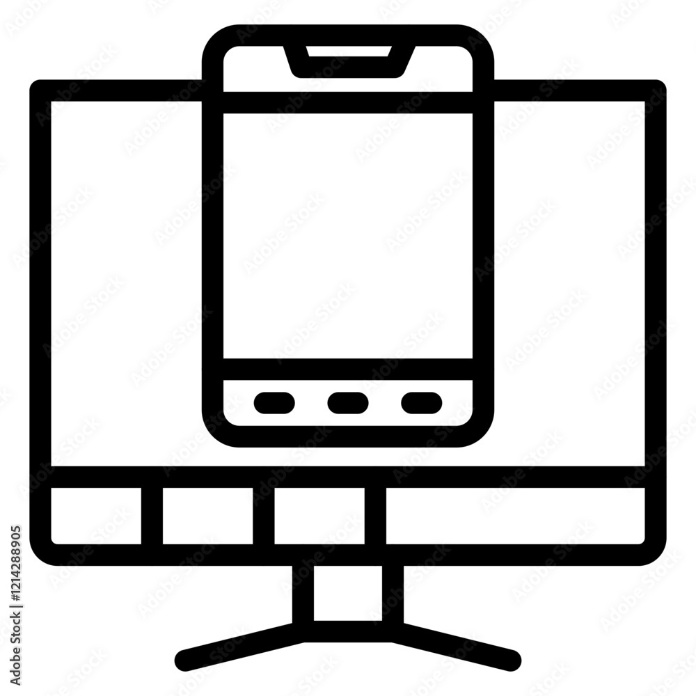 Responsive Design Vector Design Icon Style Responsive Design Vector Design Icon Style