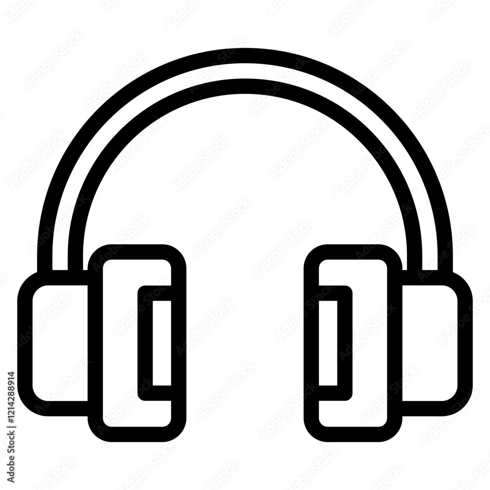 Headphones Vector Design Icon Style Headphones Vector Design Icon Style