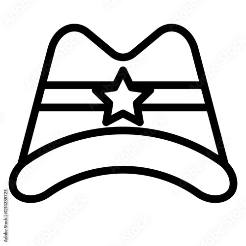 Black Hat Vector Design Icon Style