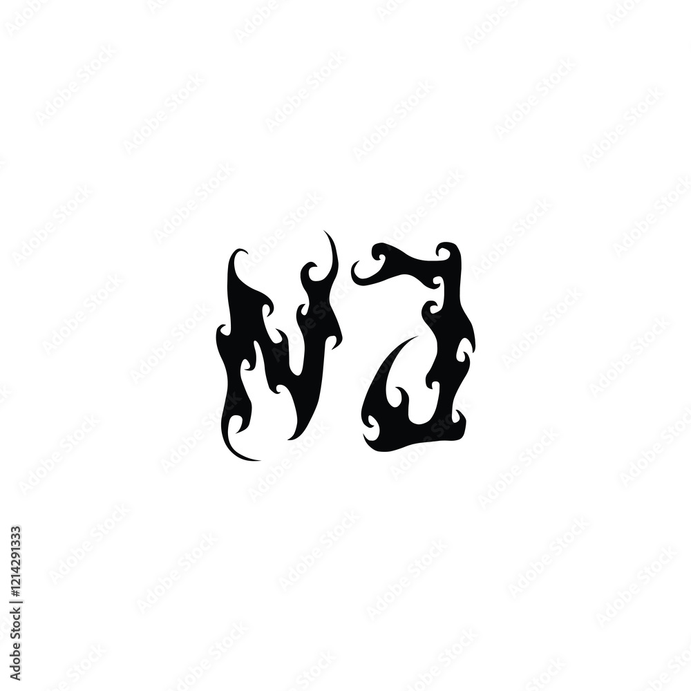 NJ monogram logo design letter text name symbol monochrome logotype alphabet character simple logo NJ monogram logo design letter text name symbol monochrome logotype alphabet character simple logo