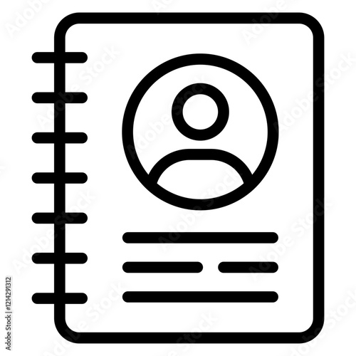 Address Book Vector Design Icon Style