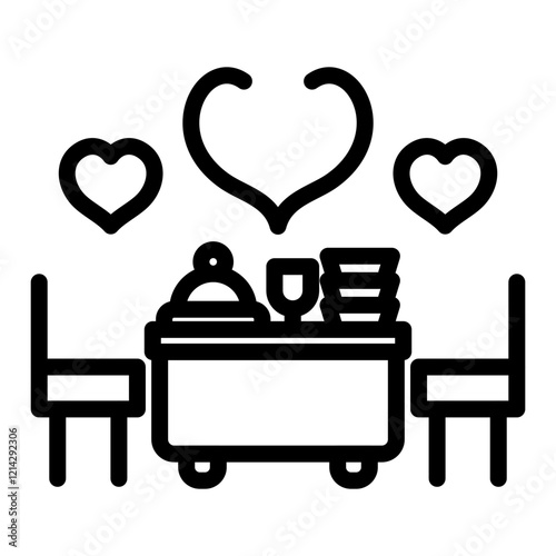 Dinner Vector Design Icon Style