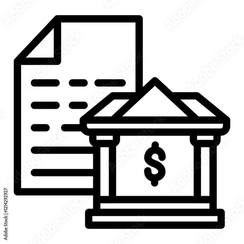 Bank Statement Vector Design Icon Style