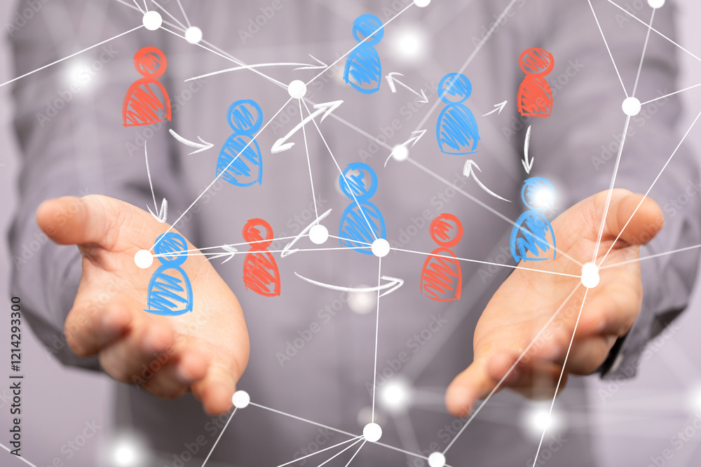 Global network. Blockchain. 3D illustration. Neural networks and artificial intelligence. Abstract Global network. Blockchain. 3D illustration. Neural networks and artificial intelligence. Abstract
