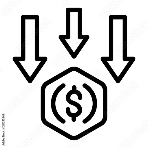Bankruptcy Vector Design Icon Style