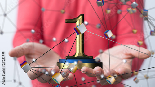 award gold winner first pla...