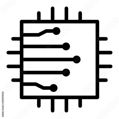 Circuit Board Vector Design Icon Style