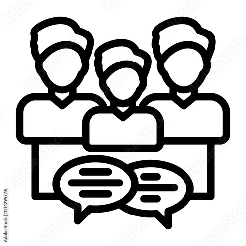 Audience Vector Design Icon Style