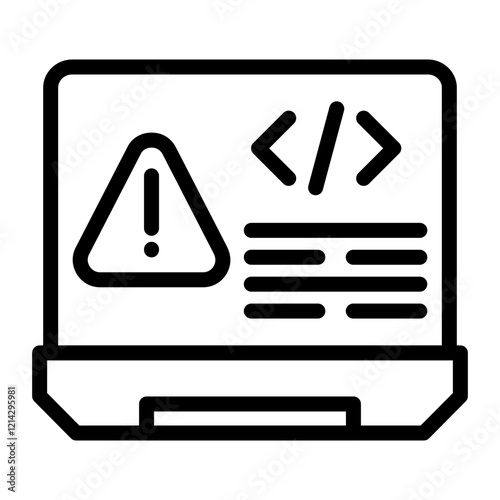 Error Vector Design Icon Style