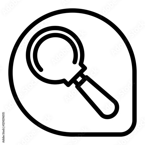 Magnifying Glass Vector Design Icon Style