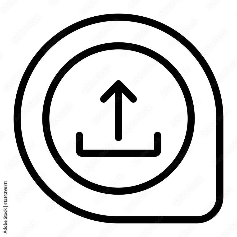 Upload Vector Design Icon Style Upload Vector Design Icon Style
