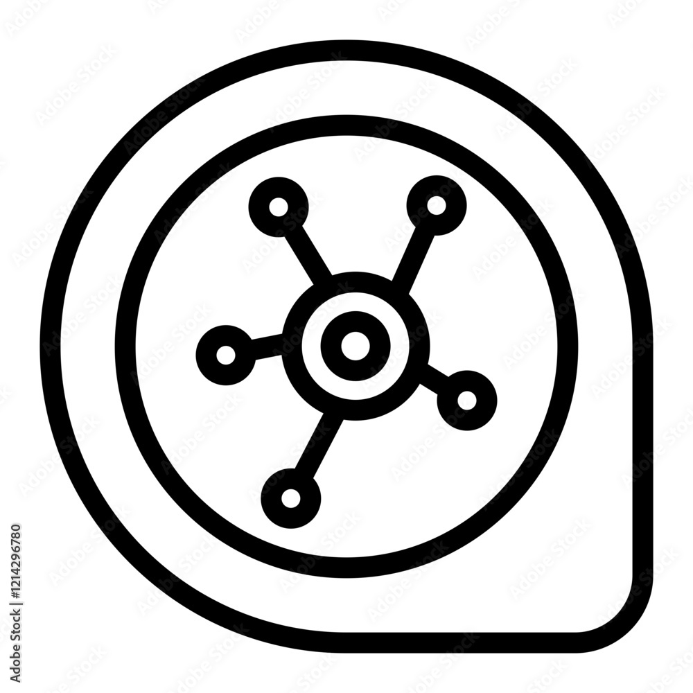 Analytics Vector Design Icon Style Analytics Vector Design Icon Style