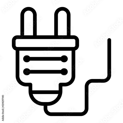 Plug Vector Design Icon Style