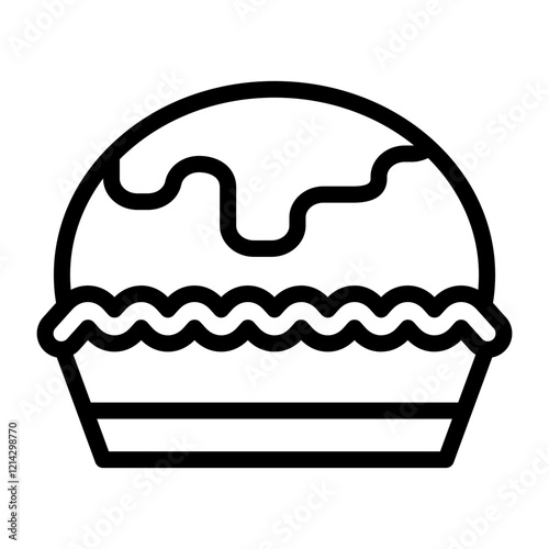 Pie Vector Design Icon Style