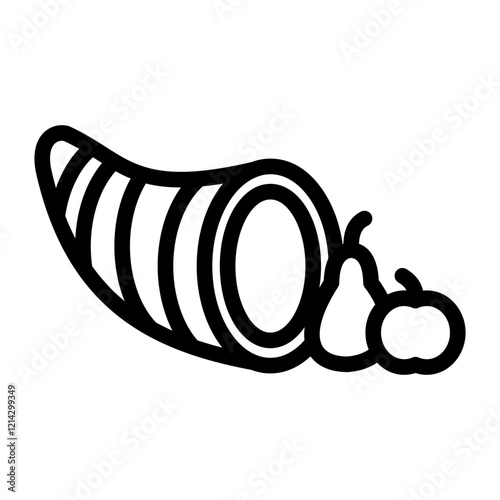 Cornucopia Vector Design Icon Style