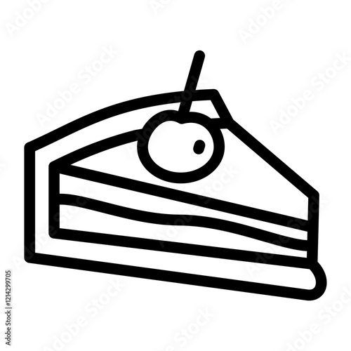 Cheese Cake Vector Design Icon Style