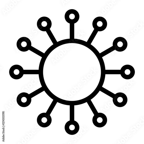 Virus Vector Design Icon Style