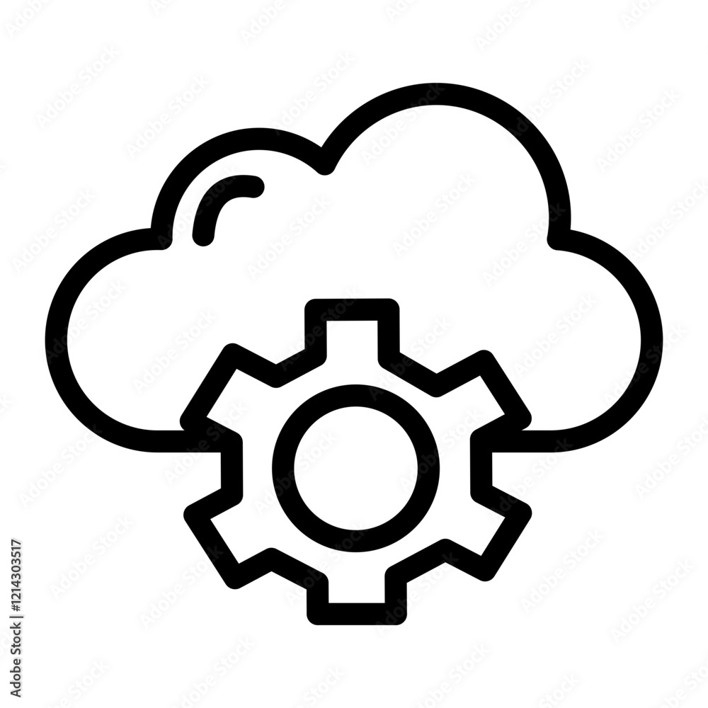Cloud Services Vector Design Icon Style Cloud Services Vector Design Icon Style