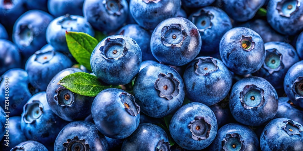 Fresh Juicy Blueberries Rotating Close-Up Side View Stock Photo Fresh Juicy Blueberries Rotating Close-Up Side View Stock Photo
