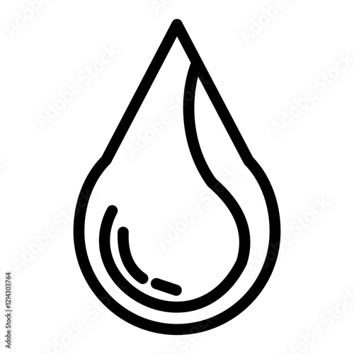 Raindrop Vector Design Icon Style