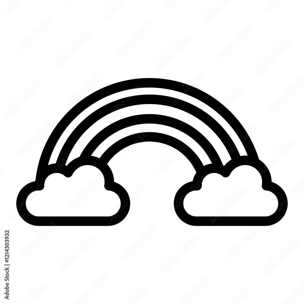 Rainbow Vector Design Icon Style Rainbow Vector Design Icon Style
