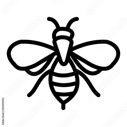 Bee Vector Design Icon Style