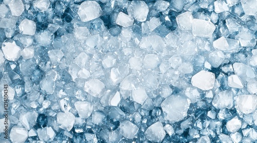 Close-up of sparkling blue crystal formations