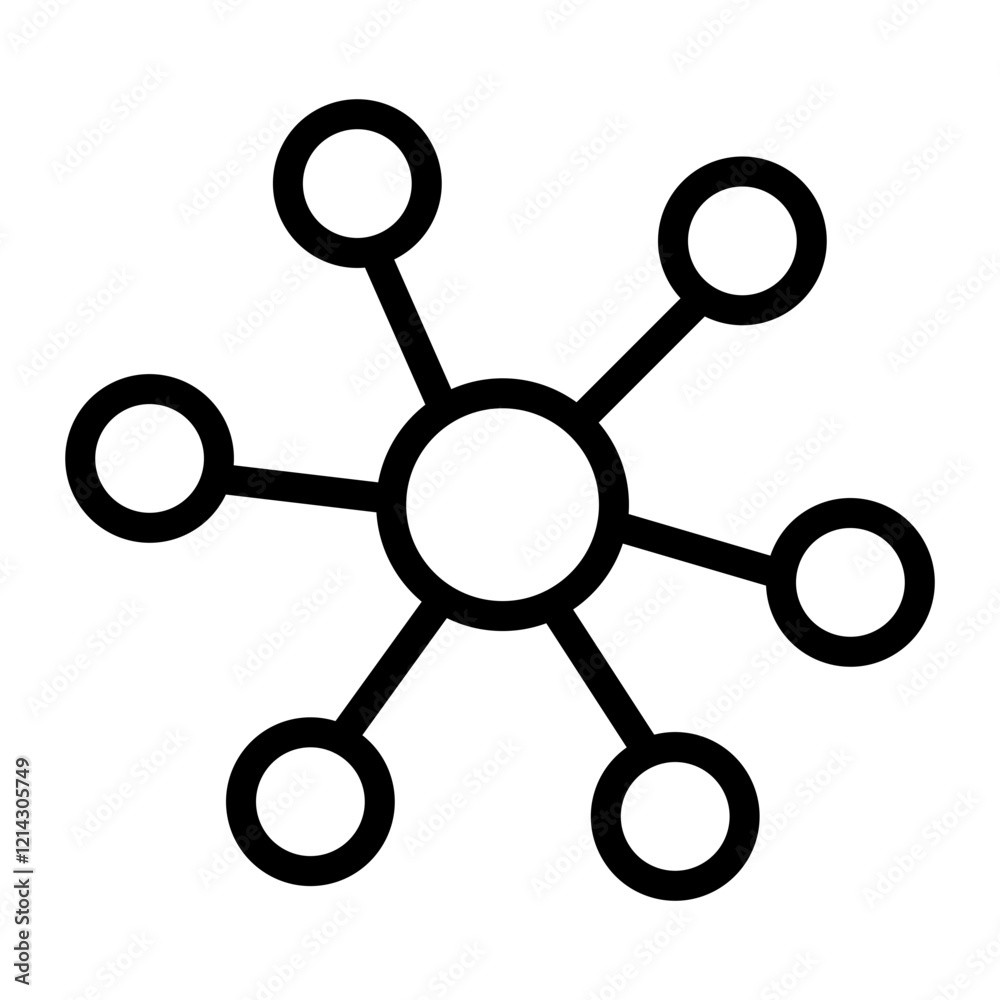 Network Vector Design Icon Style Network Vector Design Icon Style