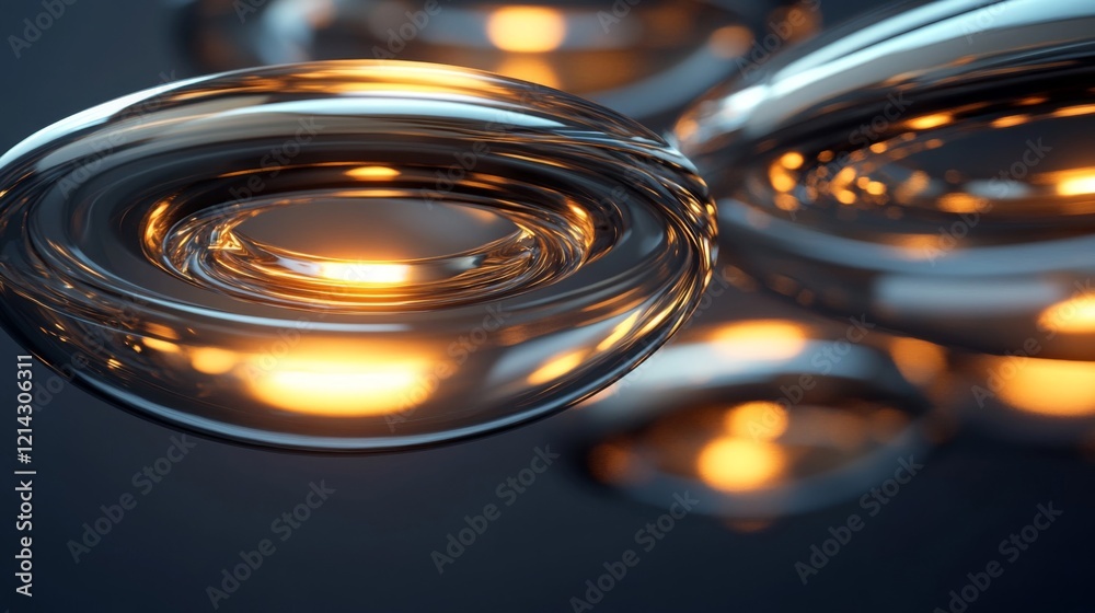 Glowing Spheres Abstract Background Digital Art Glowing Spheres Abstract Background Digital Art