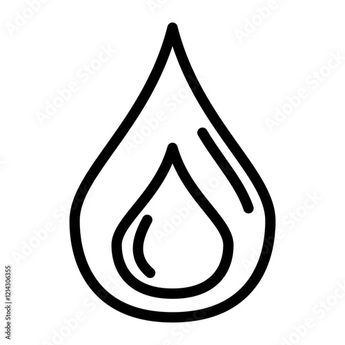 Drop Vector Design Icon Style