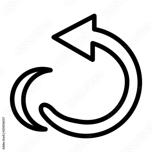 Undo Vector Design Icon Style