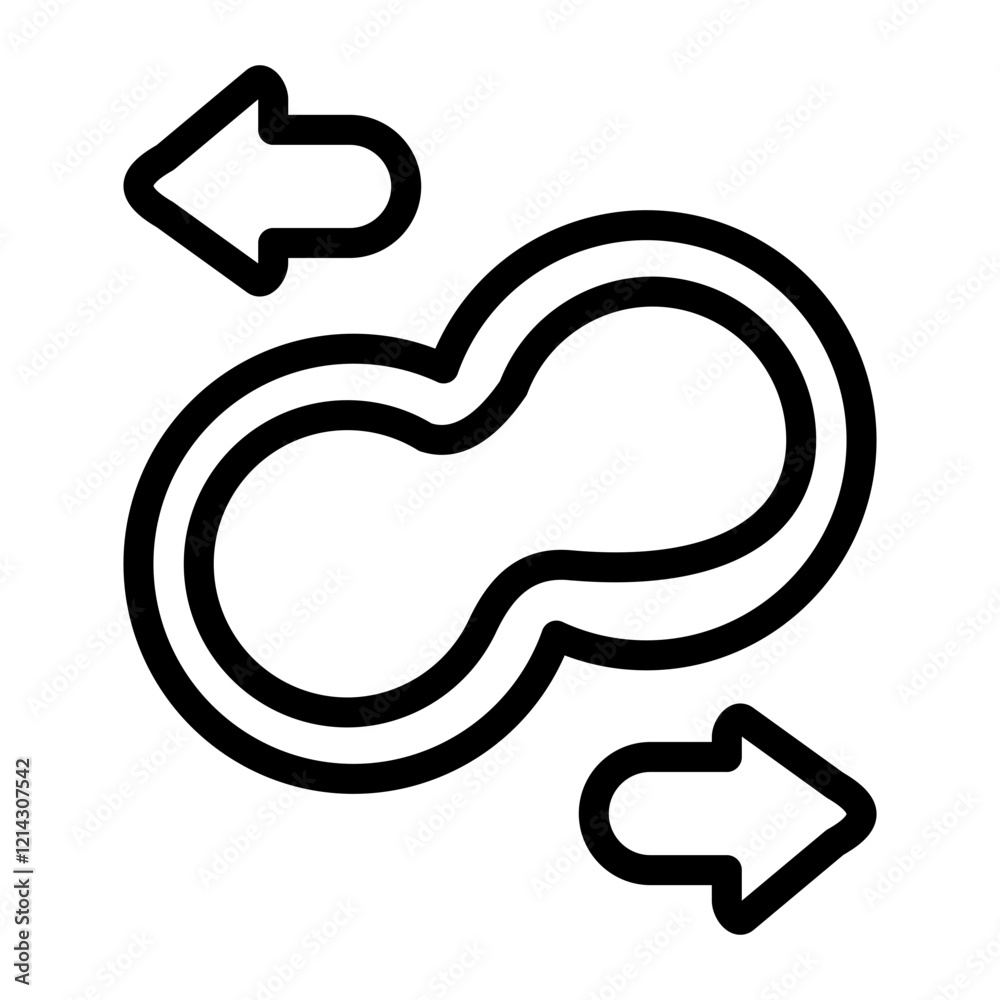 Loop Vector Design Icon Style Loop Vector Design Icon Style