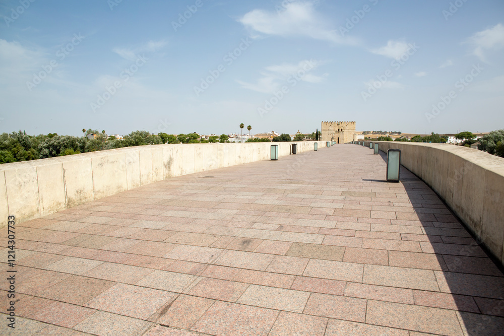 View of the Roman bridge of Cordoba, Andalusia, Spain. In background is the Calahorra Tower. View of the Roman bridge of Cordoba, Andalusia, Spain. In background is the Calahorra Tower.