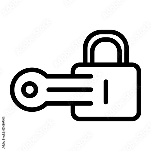 Encryption Vector Design Icon Style