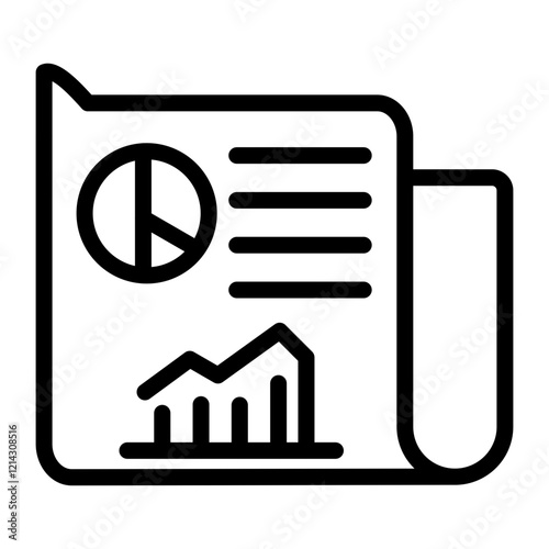News Analysis Vector Design Icon Style